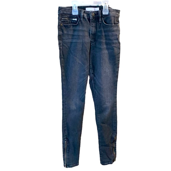 Athleta SCULPTEK ULTRA SKINNY ZIPPER LEG IN CARBON WASH SIZE 2 - Picture 2 of 8